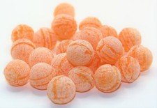 100 gr. Orangen Bonbon, gefüllt mit Brause v...