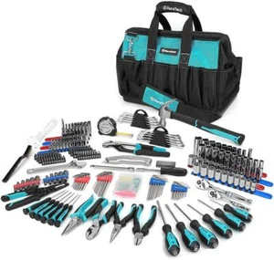DURATECH 269-Piece Kit d'outils à main pour la clé et la réparation à domicile avec sac à outils NEW