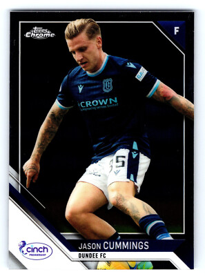 2021-22 Topps Chrome SPFL 23 Jason Cummings (Dundee FC)  