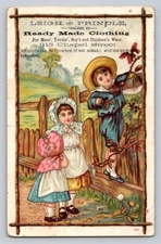 Leigh Prindle Ready Made Clothing Dealer Children Climb Fence P31