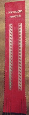 Minsteracres Retreat Centre   Rot Vintage Kunststoff Lesezeichen EX FRONT! B139