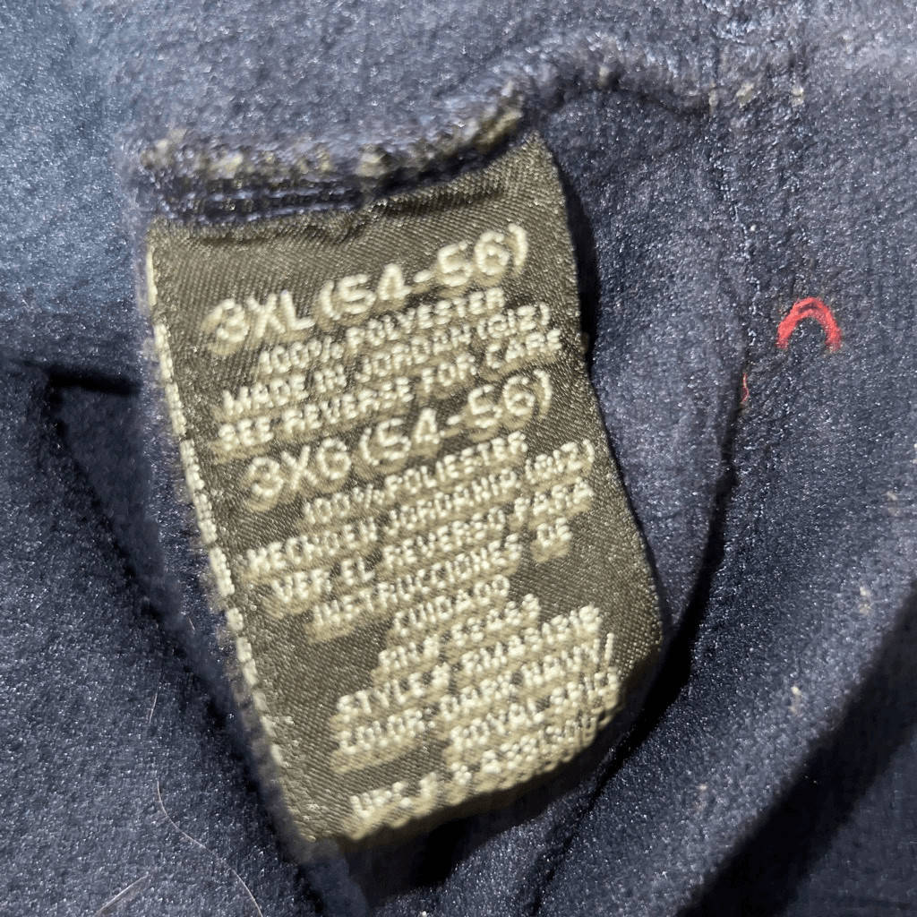 Starter Blue Fleece Pullover Jacket Size 3XL 54-56 - image 8