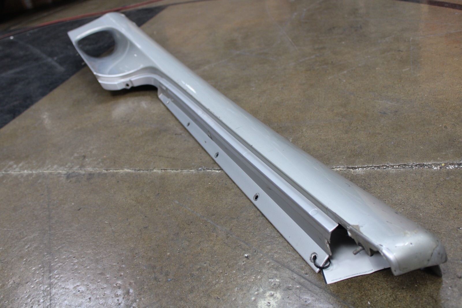 Ferrari 360, LH, Left, Rocker Panel, Silver, Dmg, Used, P/N 66099510
