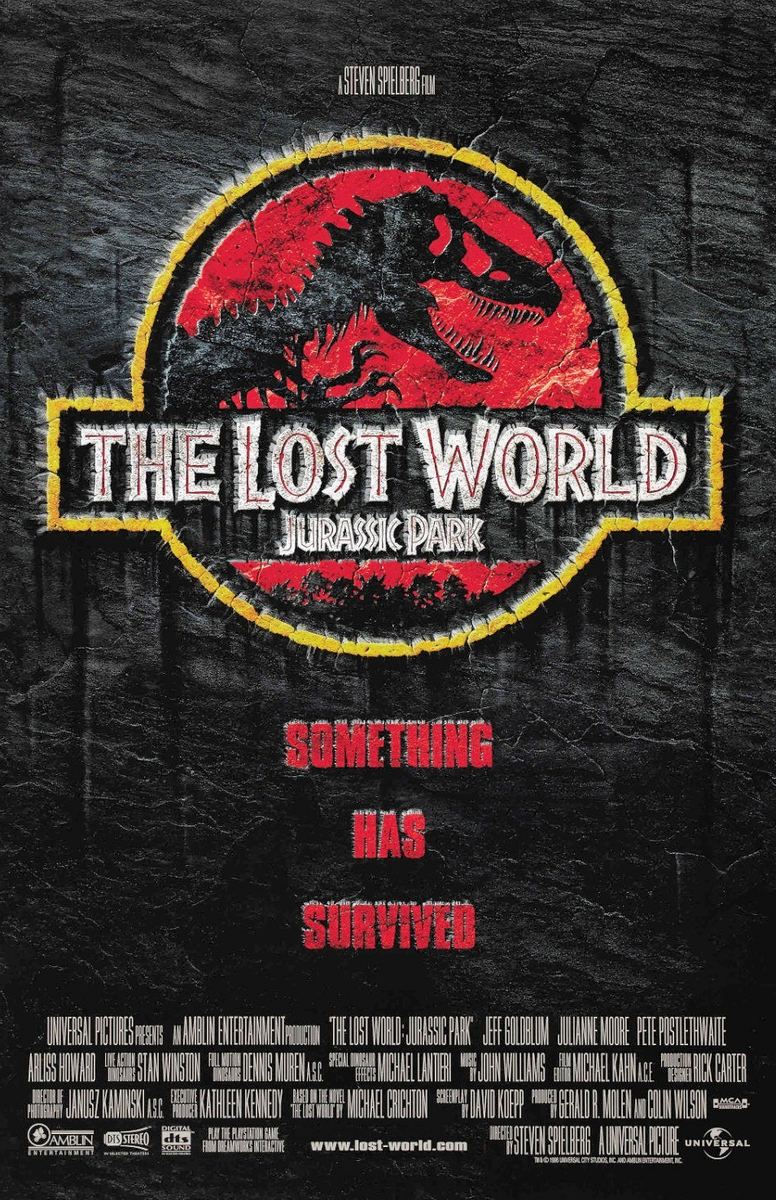 1997 The Lost World Jurassic Park Movie Poster 11x17 Steven