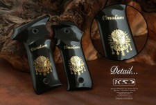 KSD Brand LLama 1911 Style Compatible Black Acrylic Grips