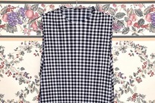 Issey Miyake Pleats Please Inspired Check Plaid Pattern B W Long Slim Dress