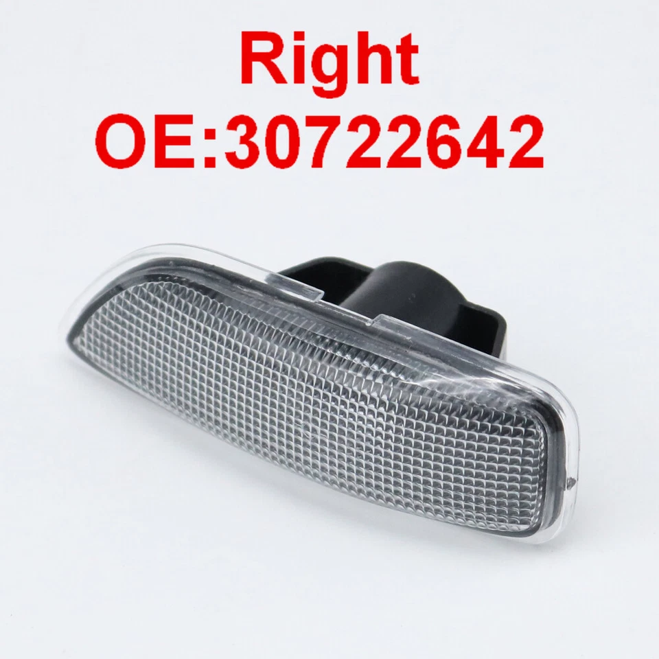 For VOLVO S60 V70 S80 XC70 XC90 Right Marker Light Bumper Turn Signal Black US - Image 4 of 4