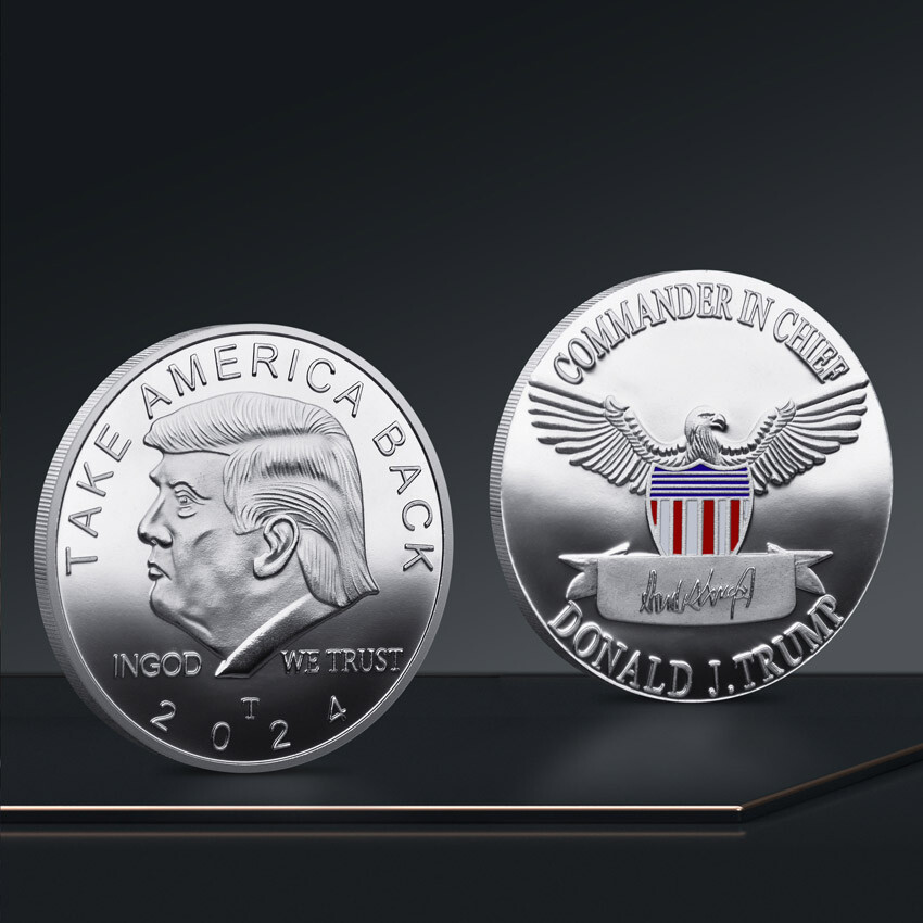 10 PCS 2024 USA 45th President candidate Coin Souvenir Donald Trump