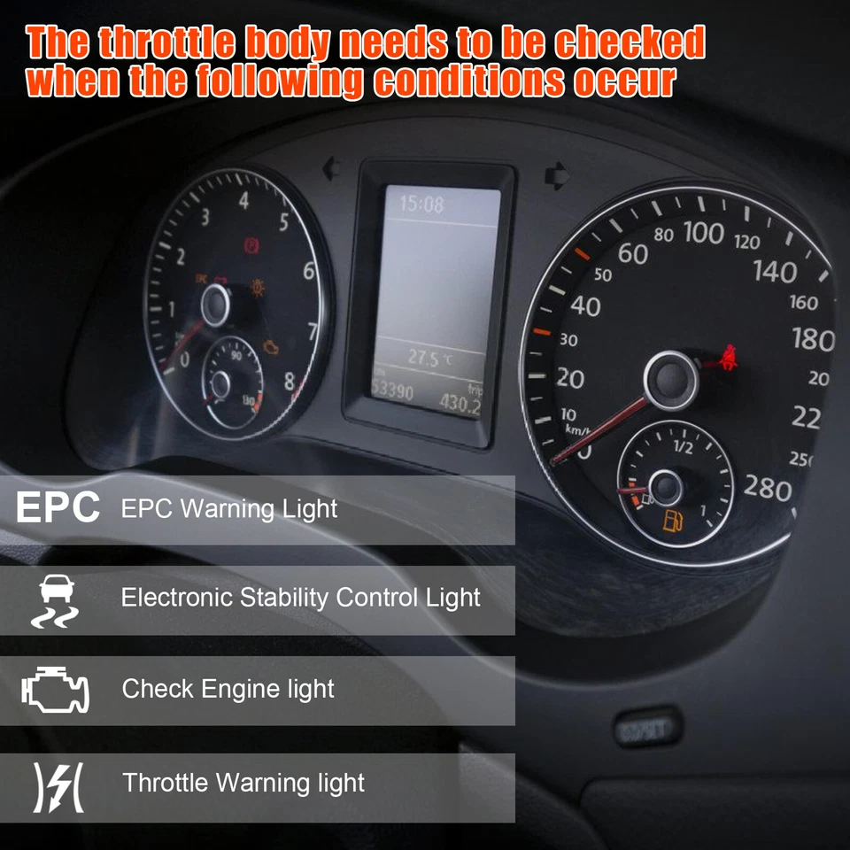 Throttle Body For 2001-2005 Volkswagen Jetta Beetle Golf 2.0L S20156 06A133062D Foto 2 de 4