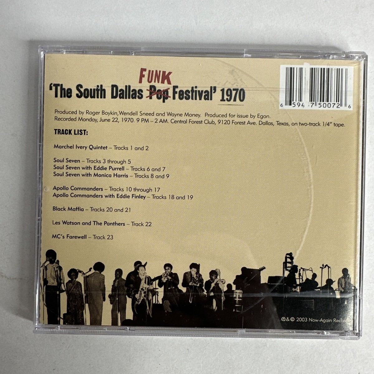 South Dallas Funk Festival　レアグルーヴ　Egon LIVE AT SOUTH DALLAS POP FESTIVAL 1970: Funk Leo Watson Panthers