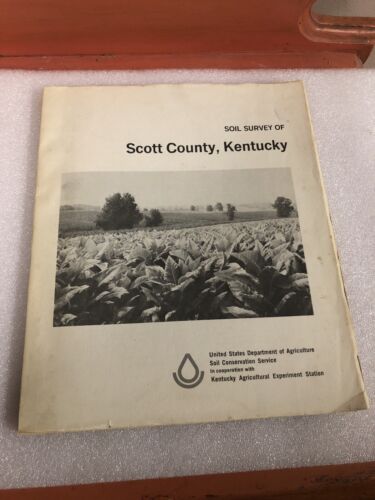 Kentucky Soil Survey of Scott County with b&w and color maps 1971 book vintage - Picture 1 of 8