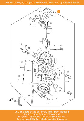 SUZUKI Carburetor Assy, 13200-13E30 OEM | eBay UK