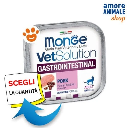 Monge Cat Vetsolution Gastrointestinal Nourriture Humide Chats Barquette 100 gr - Photo 1/1