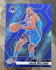2024-25 Mosaic Jalen Williams Blue Disco Prizm Base Card #’d 34/85