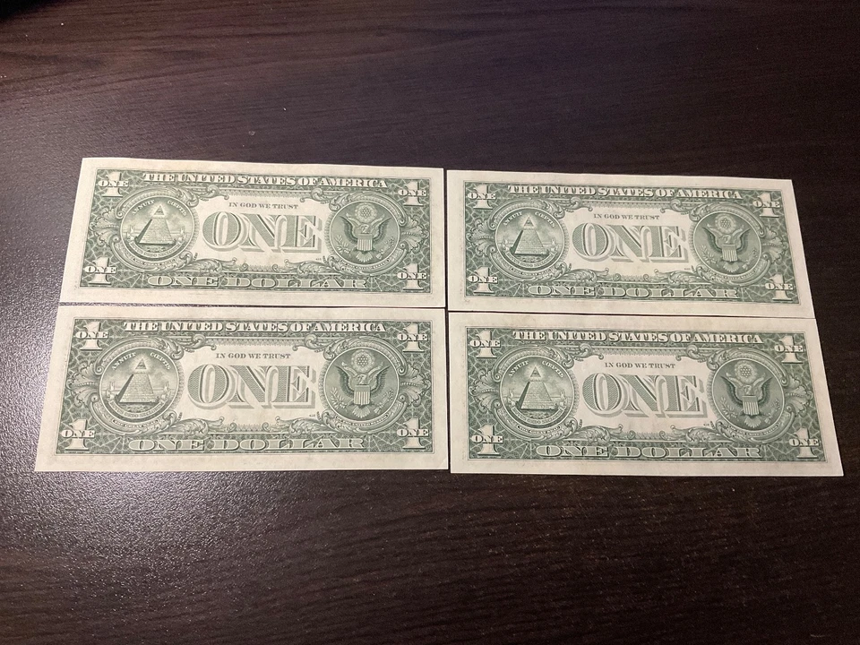 1988 $1 Federal Reserve Note's lot of 4 in sequence -CU - Image 2 of 2