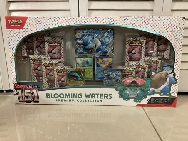 Pokemon TCG 151 Blooming Waters Premium Collection - Sealed, Fast