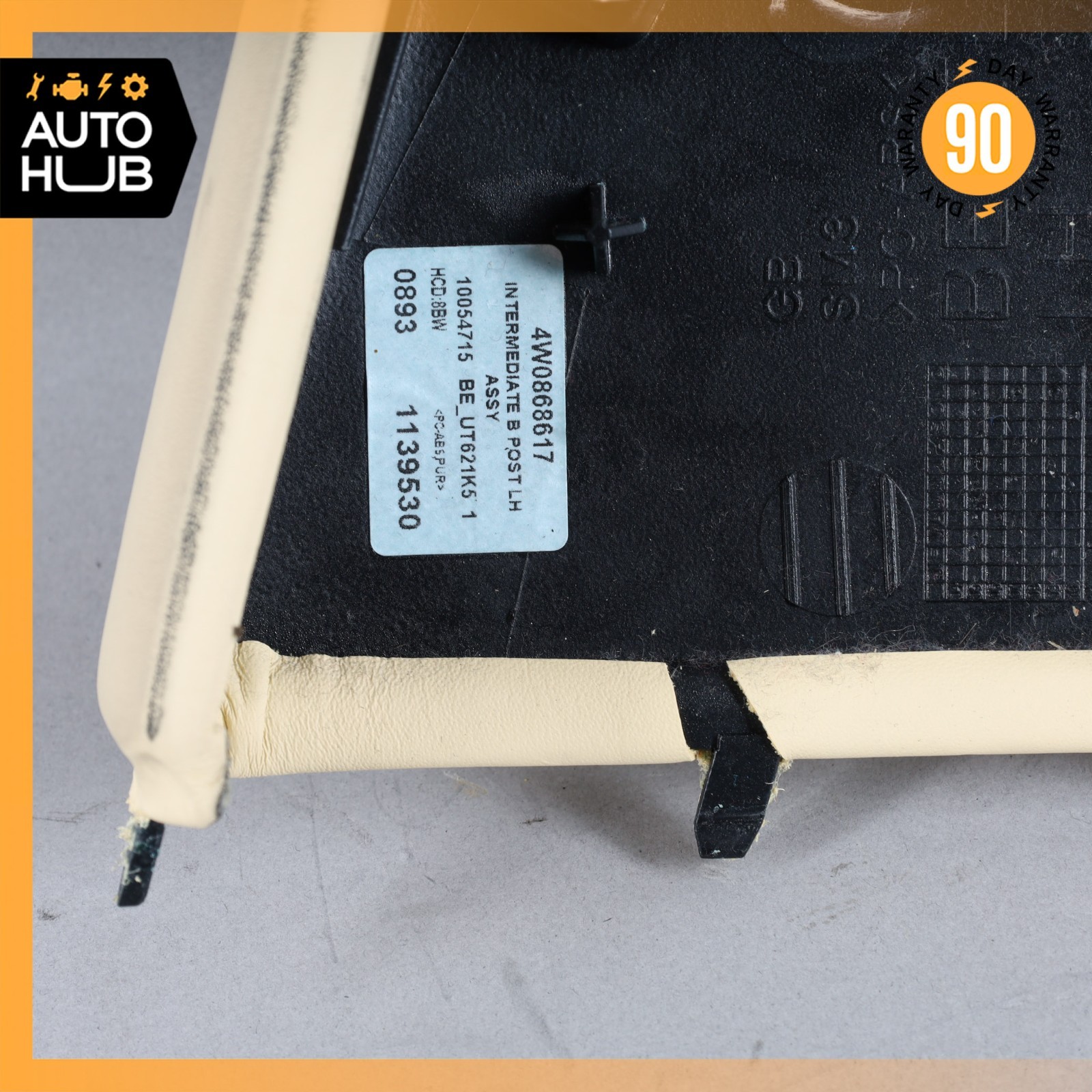 14-18 Bentley Flying Spur Left Lower B-Pillar Cover Trim 4W0868617 OEM 40k