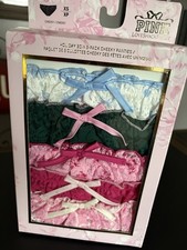 Brand New Victoria's Secret Pink Holiday Notes 5 Pack Thong Panties Gift Set XS