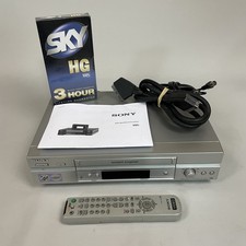 Sony Video Cassette Recorder VHS VCR Player + Cables & Tape SERVICED | SLV-SE240