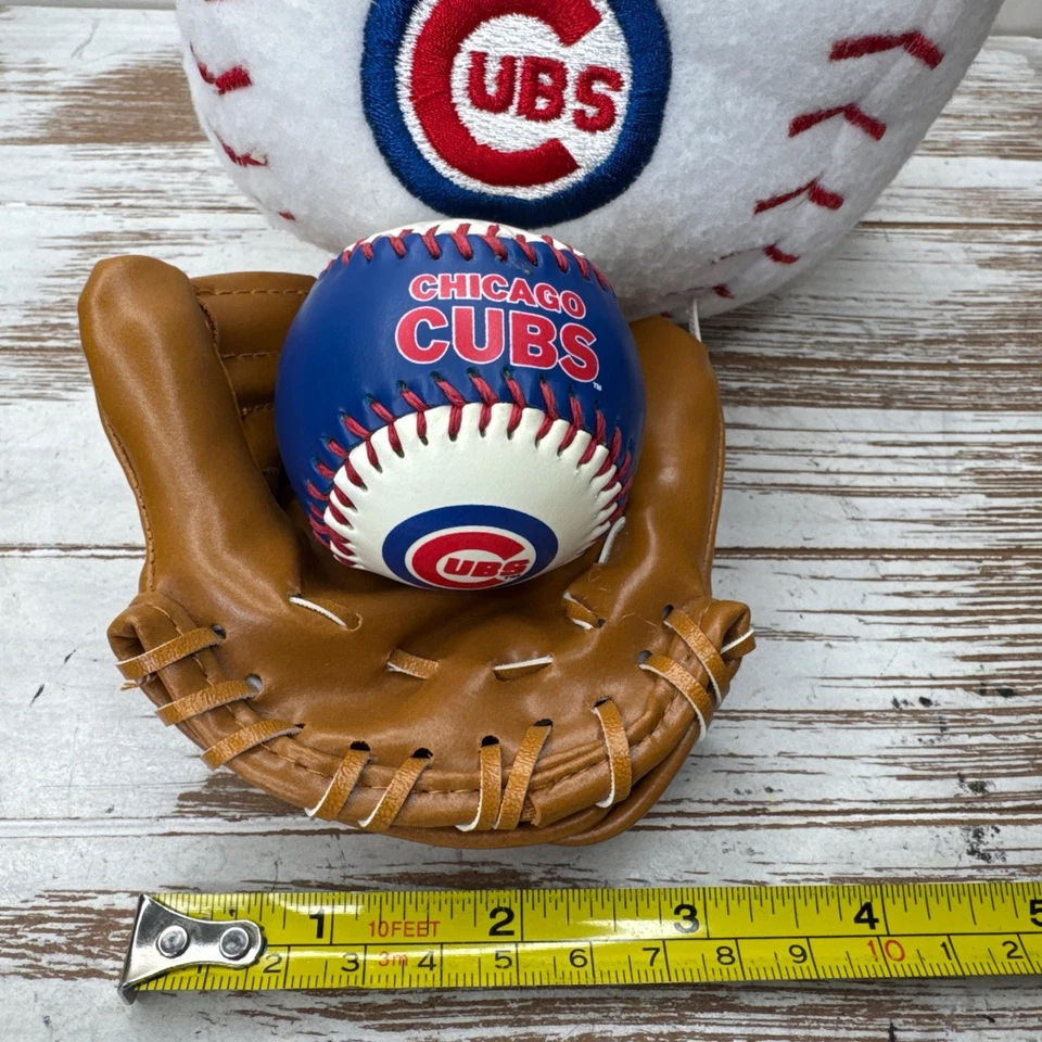 Chicago Cubs Rawlings Mini Baseball & Glove W/ Mascotopia Cubs Plush Baseball - Image 2 of 4