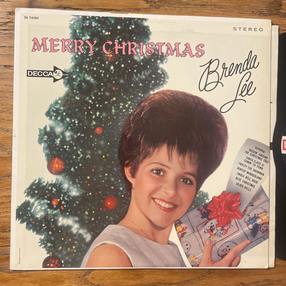 Brenda Lee Merry Christmas LP Decca Stereo Rockin’ Around The X-Mas Tree VG-/M- - Image 2 of 4