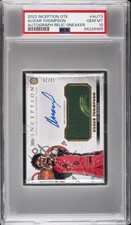 2022 TOPPS INCEPTION OTE AUTO RELIC SNEAKER #AUT3 AUSAR THOMPSON 12/25 PSA 10