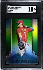 2020 Panini Chronicles #3 Bryce Harper Titanium SGC 10 Gem Mint Green