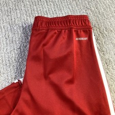 Adidas Tiro Essentials Youth Track Pants Red White Size Medium 11-12Y NWT