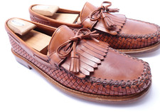 Allen Edmonds Riverdale Tassel Loafers Shoes Men Sz 12 B Brown Leather Made USA