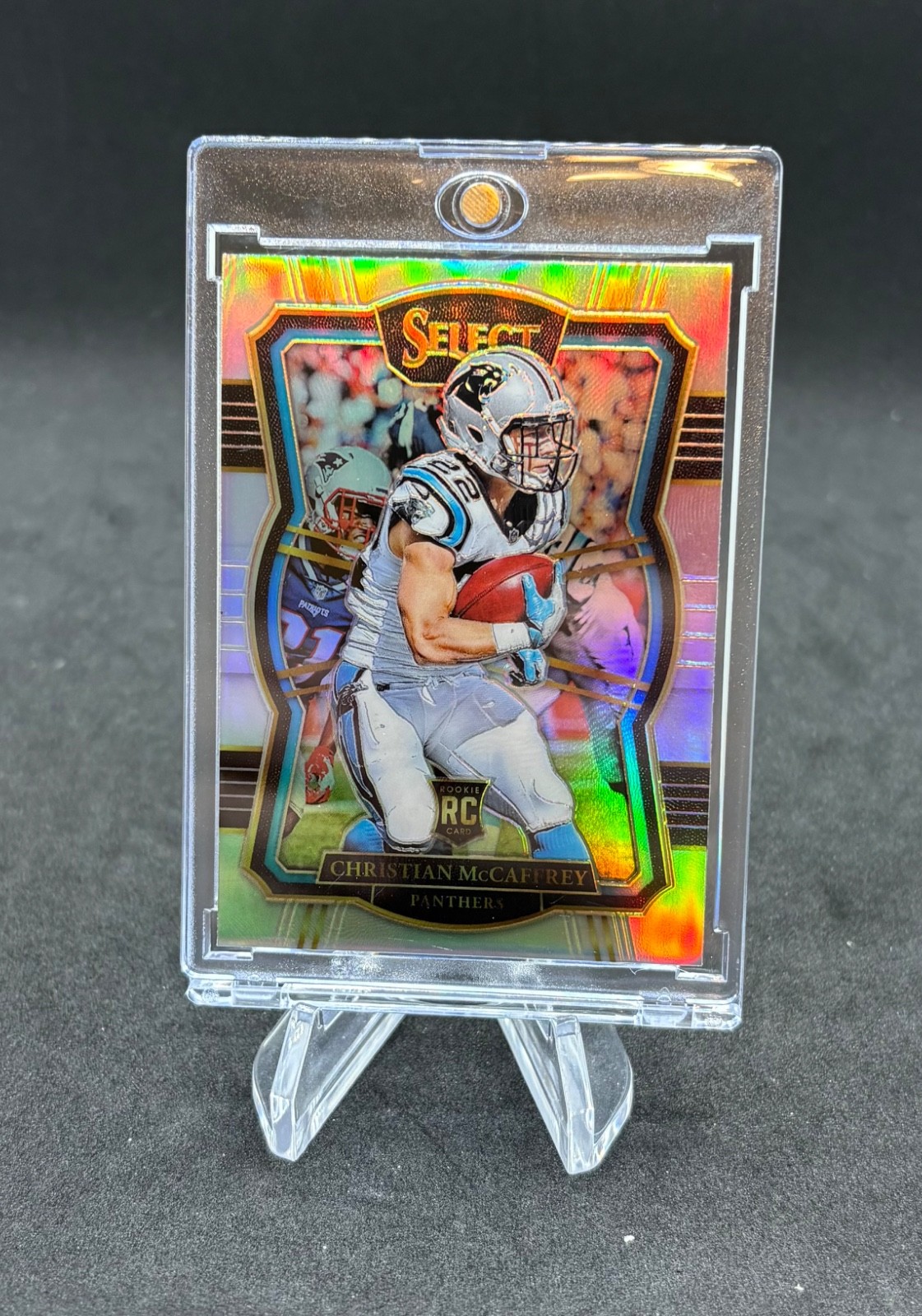 2017 Panini Select - Premier Level Christian McCaffrey #155 Silver Prizm (RC)