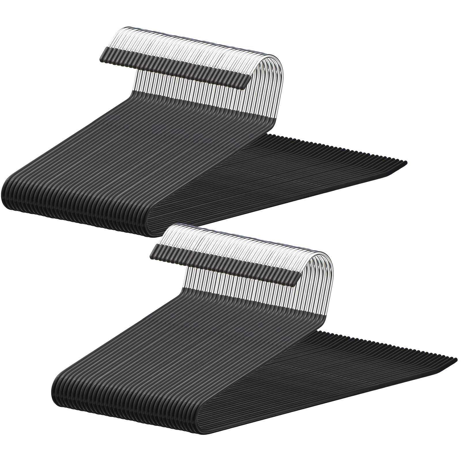 60 Pack Open Ended Pants Hangers Metal Non Slip Heavy Duty Space Saving Rack