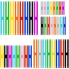 Outus 40 Pieces 5 Size H Band Silicone Rubber Bands Assorted Color Multicolor