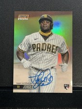 2021 Stadium Club Chrome Autographs Orange Refractor JORGE ONA RC Auto #/25 SP