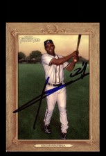 Signed Baseball Card Auto Edgar Renteria 2007 Topps Turkey Red #37 Braves