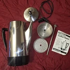 Presto 12 Cup Stainless Steel Electric Coffee Maker Percolator 0281105
