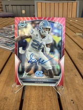 2022 Bowman U Chrome Tony Grimes Prospect Auto Red Refractor # /5
