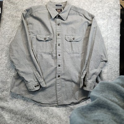 Vtg Button Down Arrow Workwear Chamois Men S Xxl 100% Cotton Heavyweight