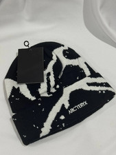 SALE Arc'teryx Grotto Toque Beanie Black White Logo Unisex Winter Knit Hat