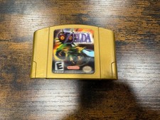 The Legend of Zelda: Majora's Mask N64 Gold Holographic. Tested Authentic!