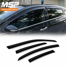 4pcs Rain Guard Vent Visor Sun Shade Tape On For Toyota Venza Dark 2009-2017