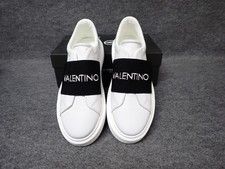 NEW Valentino Sela Italian Leather Sneaker White-Black Women's Size 9 SS54