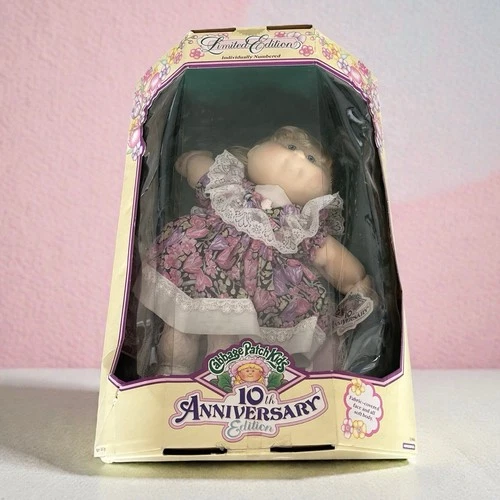 Vintage 1992 Cabbage Patch Kids 10th Anniversary Limited Edition Doll NIB Gift