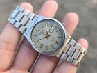 Vintage Seiko 5 Automatic 7S36 Day-Date SS 23J Men's Japanese Wristwatch 34mm