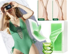 Hair Removal Paper Double Sided Cold Wax Strips Body Depilatory Patch Skin