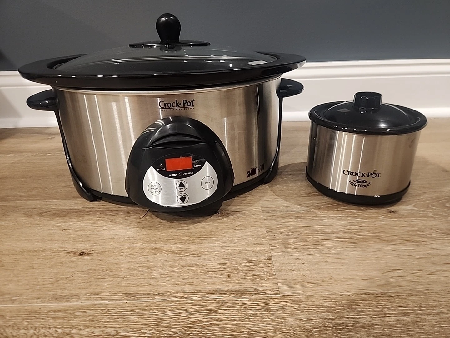 Crock Pot Smart Pot Countdown Premier Edition 5855 Stainless W/Little Dipper