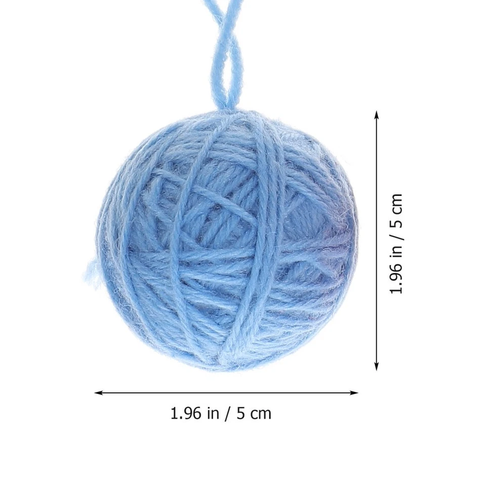  6 Pcs Sweater Ball Ornaments Xmas Decorations Antique Christmas Tree - Image 2 of 4