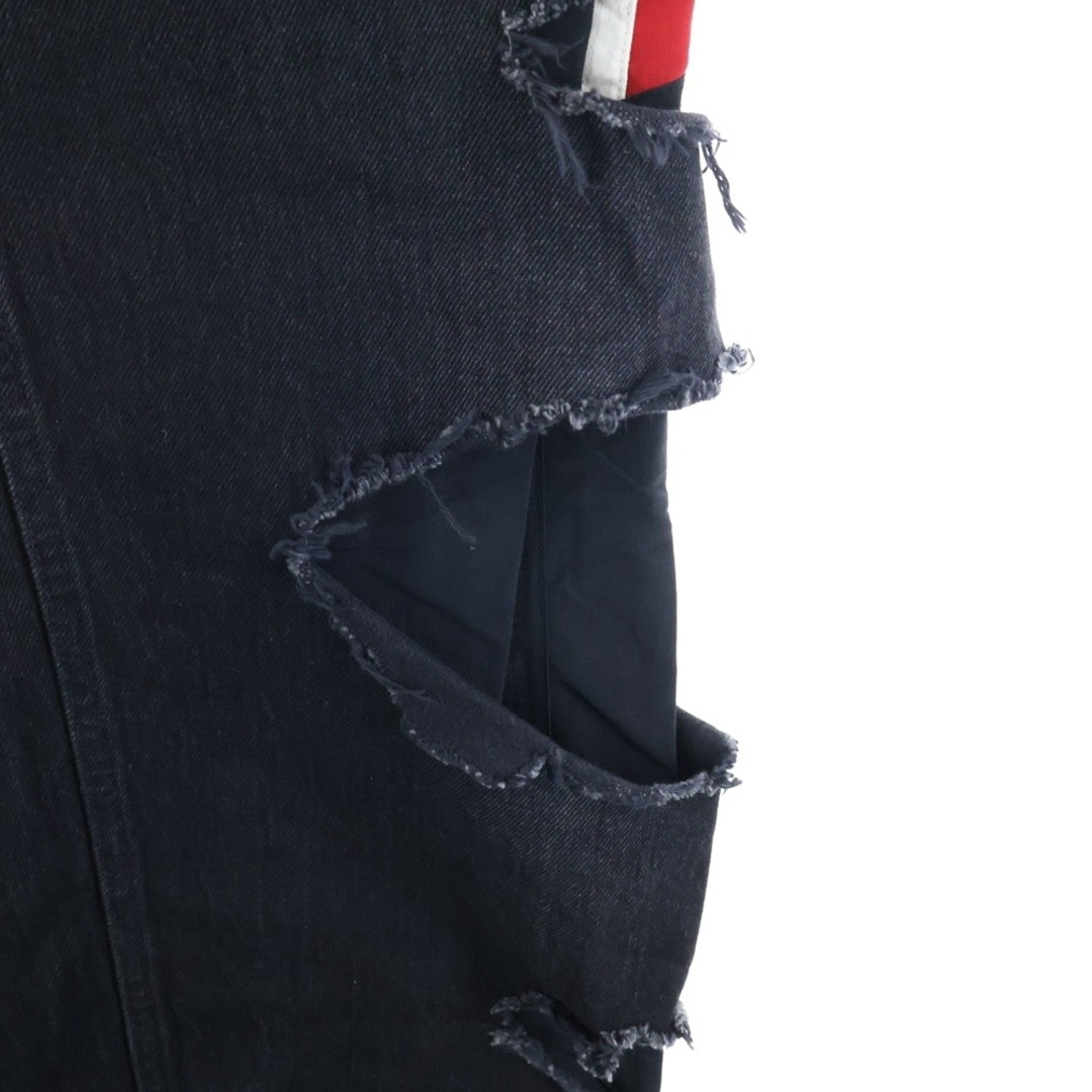 BALENCIAGA 21AW Slashed Loose Fit Pants Denim Black 662764 TBP47 Used 001d908ee9 thumbnail 5