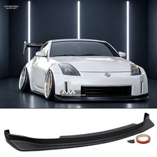 For 06-09 350z Z33 Unpainted Pu Type Ns Style Front Bumper Chin Lip Spoiler
