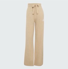 Adidas Originals ESS Knit Pant Khaki Three/Beige White IA4438 New Women s M