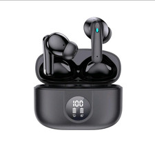 True Wireless Bluetooth Headphones Earbuds 60H Playback LED Display Noise Cancel